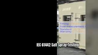 Testador de spray de sal IEC 61442 para acessórios de cabos HV