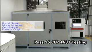 16 equipamento de testes da inflamabilidade do colchão CFR 1633