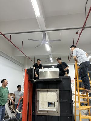 Revestimentos à prova de fogo Estrutura de aço Forno de ensaio de revestimento à prova de fogo ISO834-1 Ensaio interno