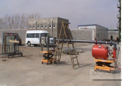 Equipamento de ensaio de detritos anti-vento de paredes de cortina de edifícios, modificado em conformidade com a norma ASTM E1886-2005, ASTM E1996-2008