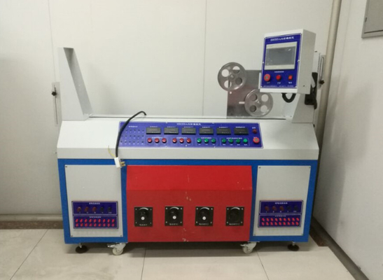 Máquina de ensaio de dobragem de três rodas para medir a resistência mecânica de cabos isolados de PVC