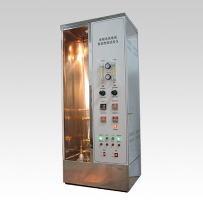Equipamento de ensaio de combustão vertical de fios e cabos únicos para a realização de ensaios de propagação vertical da chama lenta