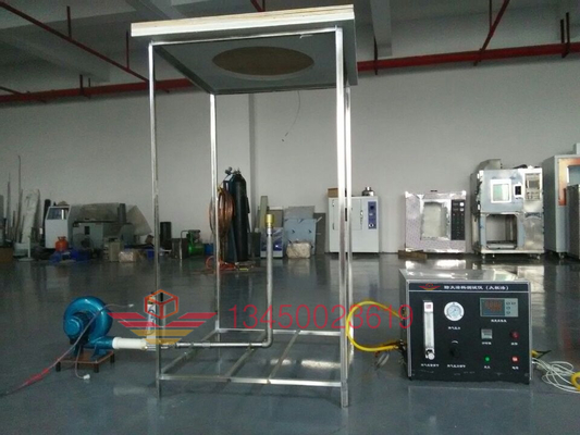 Equipamento de ensaio de combustão de revestimento ignífugo para determinação da resistência à chama