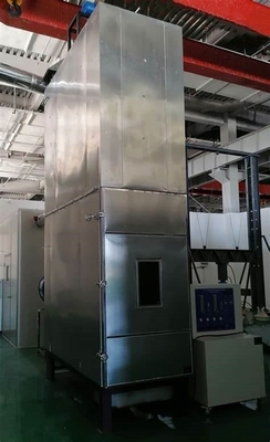 Equipamento de ensaio de combustão de fios e cabos em conjunto, para avaliar a capacidade dos fios e cabos em conjunto instalados verticalmente
