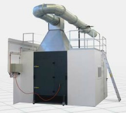 Equipamento de ensaio de combustão única para materiais ou produtos de construção Determinar a reatividade ao fogo dos materiais de construção