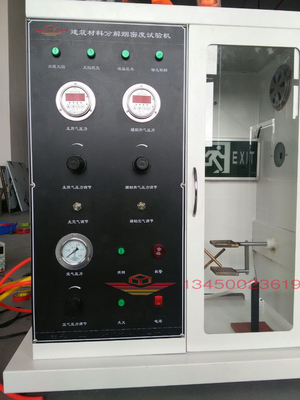 Equipamento de ensaio de densidade de fumaça de decomposição de materiais de construção para a determinação da produção de fumaça estática