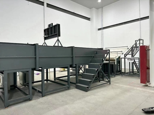 Material de cobertura Equipamento de ensaio de desempenho de resistência ao fogo e retardador de chama para células fotovoltaicas