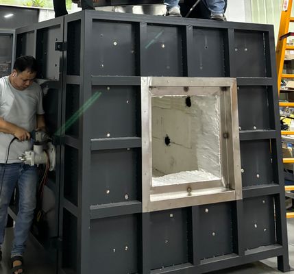 1300C Temperatura de operação Estrutura de aço Furo de ensaio de revestimento à prova de fogo Com diâmetro de fio de 2,0 mm