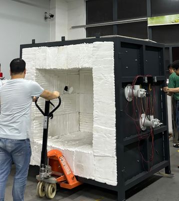 ISO834-1 EN1363-1 Amostra de Revestimento à Prova de Fogo Teste de Resistência ao Fogo Teste em Forno Máquina de Teste Suprimentos