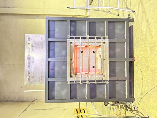 Teste de resistência ao fogo de revestimento à prova de fogo com classe de proteção IP67