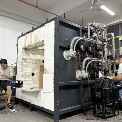 Forno de ensaio de revestimento à prova de fogo de estrutura de aço