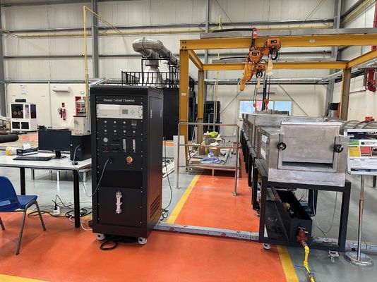 ASTME84 Máquina de ensaio de incêndio de laboratório de compressor de ar de metano de gás de forno de túnel Classe de proteção IP57