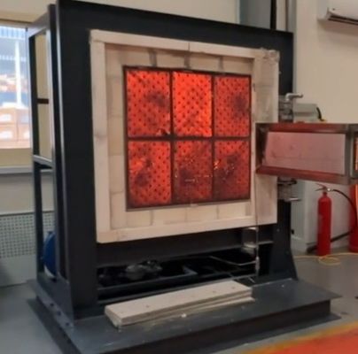 ASTME84 Máquina de ensaio de incêndio de laboratório de compressor de ar de metano de gás de forno de túnel Classe de proteção IP57