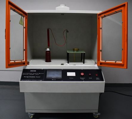 Teste de resistência elétrica do material de isolamento sólido