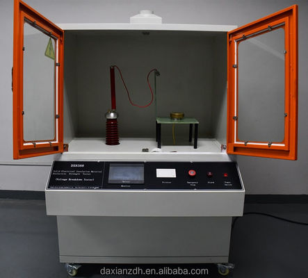 Dispositivo eletrónico de ensaio de ruptura de material de isolamento de alta tensão com frequência de onda senoidal de 50 Hz