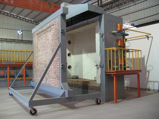 Equipamento de teste laboratorial para forno de teste vertical de fogo em materiais de construção padrão ISO834