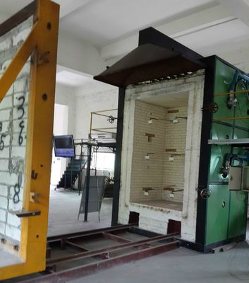 Equipamento de teste laboratorial para forno de teste vertical de fogo em materiais de construção padrão ISO834