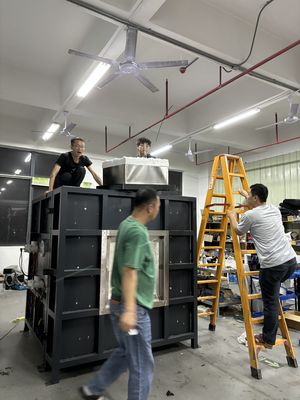 Revestimentos à prova de fogo Estrutura de aço Forno de ensaio de revestimento à prova de fogo ISO834-1 Ensaio interno