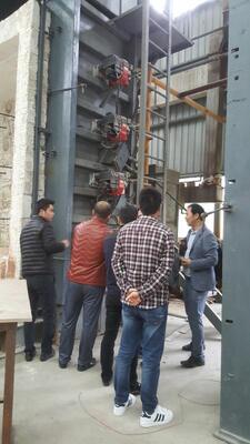 Forno de Resistência ao Fogo Vertical ISO 834-1 para Porta de Fogo, Janela e Divisória Enviesada