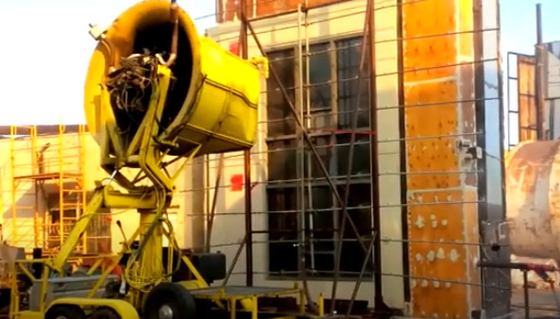 Teste de penetração dinâmico da água da parede de cortina do equipamento de testes dos materiais de construção de AAMA 501,1