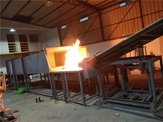 380V 50HZ Equipamento de ensaio de incêndio para materiais de construção Norma UL790